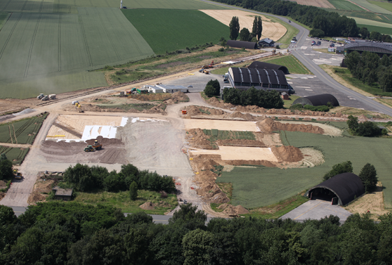 Base aérienne de Beauvechain - Voie de circulation et d'une aire de stationnement