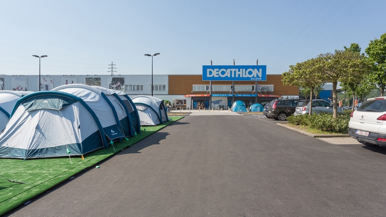 Colas - Decathlon Alleur, élargissement de certaines zones de giration