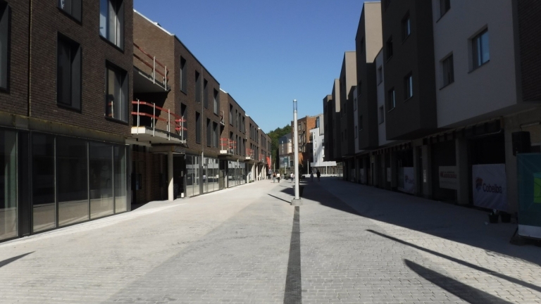 Quartier éco-responsable " Les Tilleuls " - Pose de pavés